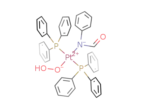 Pt(P(C<sub>6</sub>H<sub>5</sub>)3)2(OOH)(HCONC<sub>6</sub>H<sub>5</sub>)