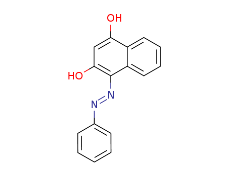 Molecular Structure of 105755-29-1 (1,3-Naphthalenediol, 4-(phenylazo)-, (E)-)