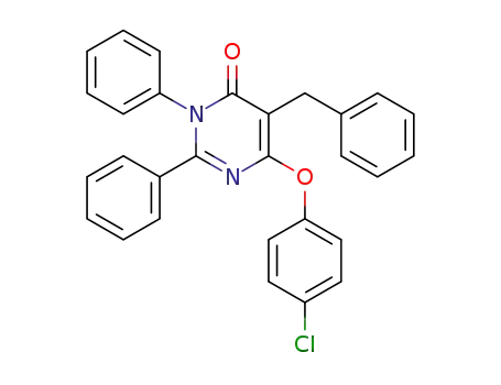 5-Benzyl-6-(4-chloro-phenoxy)-2,3-diphenyl-3H-pyrimidin-4-one