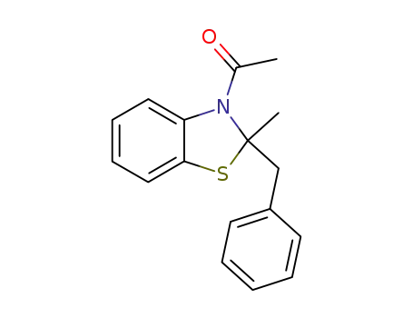 1-(2-Benzyl-2-methyl-1,3-benzothiazol-3(2H)-yl)ethan-1-one