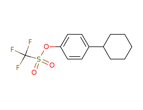Molecular Structure of 474317-61-8 (4-cyclohexylphenyl trifluoromethanesulfonate)