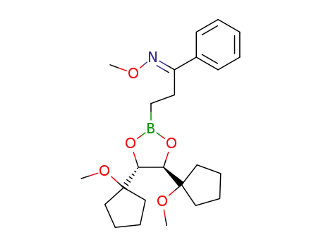 3-[(4R,5R)-4,5-Bis(1-methoxycyclopentyl)-1,3,2-dioxoborolan-2-yl]propiophenone O-methyloxime