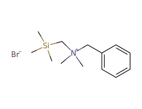Molecular Structure of 72443-52-8 (Benzenemethanaminium, N,N-dimethyl-N-[(trimethylsilyl)methyl]-,
bromide)