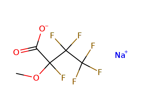 Molecular Structure of 123202-06-2 (α-methoxyperfluorobutiric acid sodium salt)