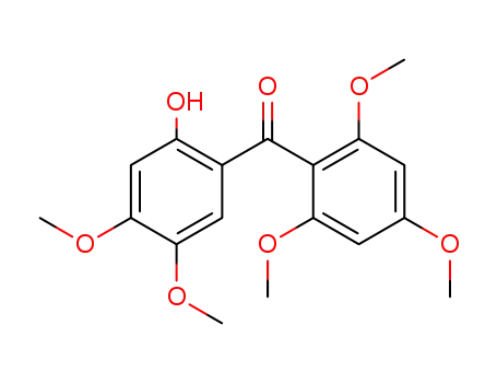 Molecular Structure of 42833-68-1 (2,4,6-trimethoxy-2'-hydroxy-4',5'-dimethoxybenzophenone)