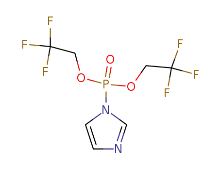 Molecular Structure of 114825-44-4 (Imidazol-1-yl-phosphonic acid bis-(2,2,2-trifluoro-ethyl) ester)