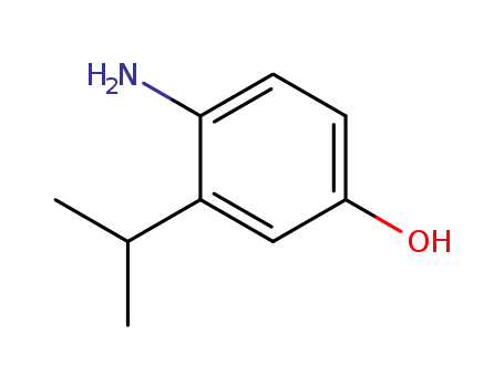 Molecular Structure of 82774-61-6 (4-amino-3-(isopropyl)phenol)