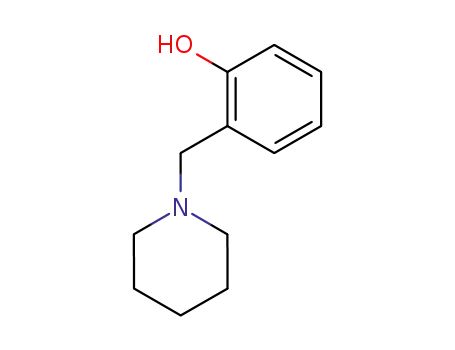 Molecular Structure of 4764-13-0 (2-(piperidin-1-ylmethyl)phenol)