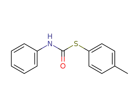Molecular Structure of 66018-75-5 (Carbamothioic acid, phenyl-, S-(4-methylphenyl) ester)