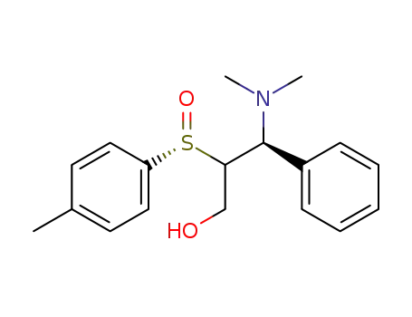 Molecular Structure of 82769-79-7 (3-(dimethylamino)-2-<(4-methylphenyl)sulfinyl>-3-phenyl-1-propanol)