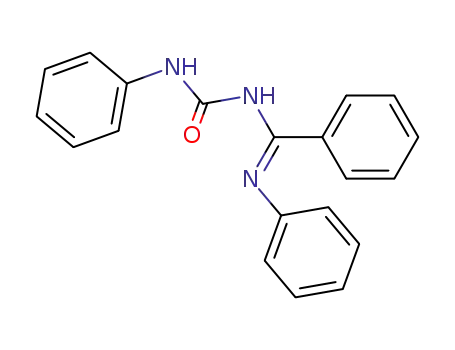 Molecular Structure of 33655-23-1 (N<sup>1</sup>-(N-Phenylcarbamoyl)-N<sup>2</sup>-phenylbenzimidamide)