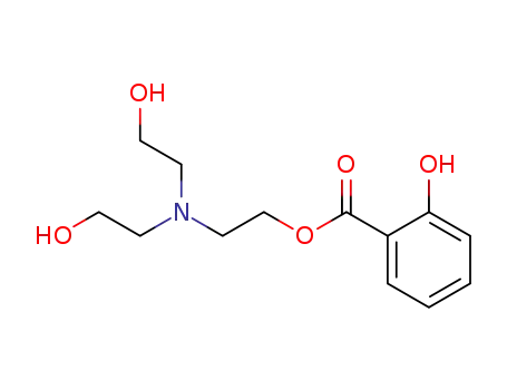 Molecular Structure of 10377-95-4 (2-[bis(2-hydroxyethyl)amino]ethyl salicylate)