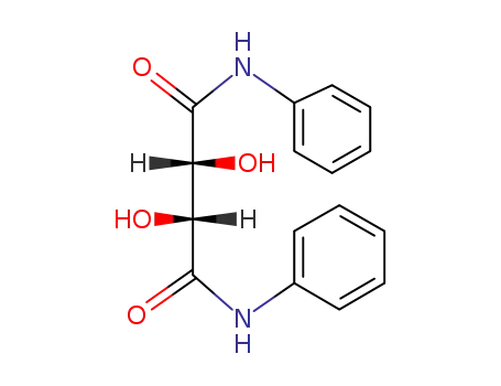 Molecular Structure of 5470-13-3 (Butanediamide,2,3-dihydroxy-N1,N4-diphenyl-, (2R,3R)-)