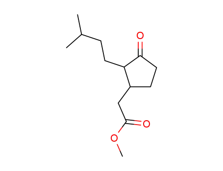 Molecular Structure of 29711-19-1 (methyl 2-isopentyl-3-oxocyclopentaneacetate)