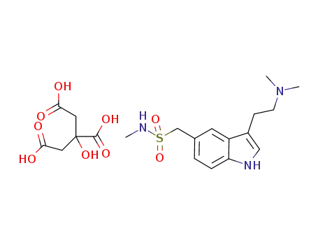 Molecular Structure of 648909-52-8 (sumatriptan citrate)
