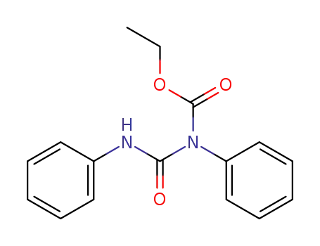 Molecular Structure of 6135-39-3 (Carbamic acid, phenyl[(phenylamino)carbonyl]-, ethyl ester)