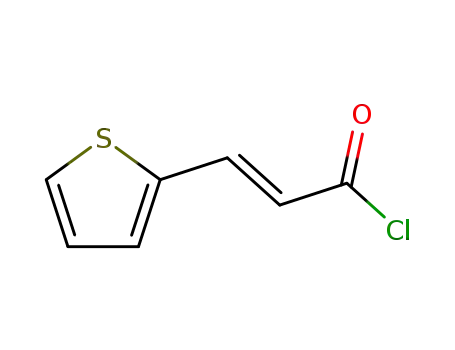 Molecular Structure of 73186-06-8 (2-Propenoyl chloride, 3-(2-thienyl)-, (2E)-)