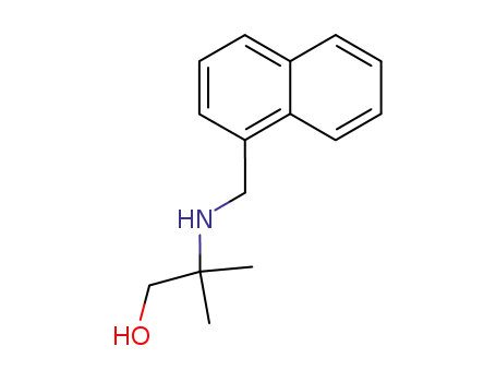Molecular Structure of 87306-73-8 (2-Methyl-2-[(naphthalen-1-ylmethyl)-amino]-propan-1-ol)