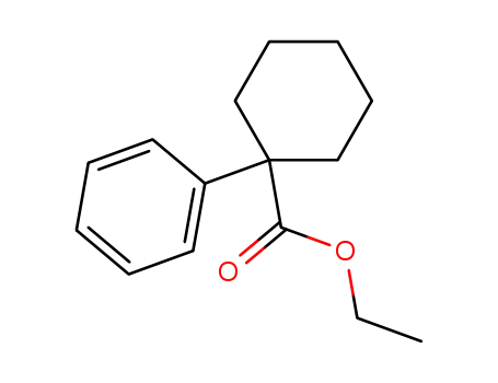Molecular Structure of 29273-21-0 (1-phenyl-cyclohexanecarboxylic acid ethyl ester)