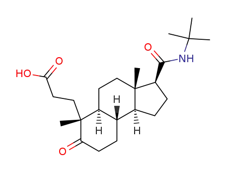 Molecular Structure of 190006-01-0 (17β-(N-tert-butyl)-carbamoyl-5-oxo-A-nor-3,5-secoandrostane-3-oic acid)