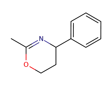 Molecular Structure of 81548-15-4 (4H-1,3-Oxazine, 5,6-dihydro-2-methyl-4-phenyl-)