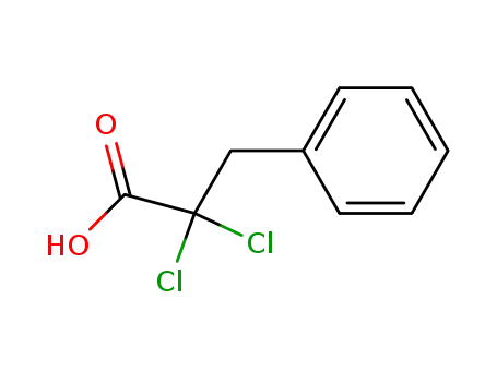Molecular Structure of 76043-72-6 (2,2-dichloro-3-phenylpropanoic acid)