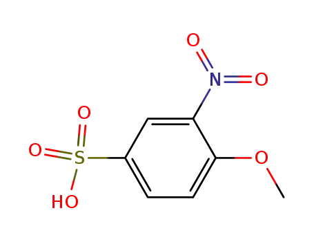 Molecular Structure of 46403-72-9 (4-methoxy-3-nitro-benzenesulfonic acid)
