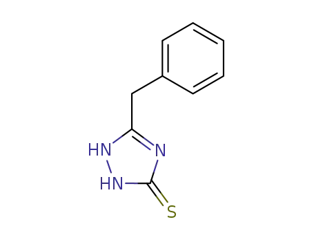 Molecular Structure of 28384-40-9 (3H-1,2,4-Triazole-3-thione, 1,2-dihydro-5-(phenylmethyl)-)