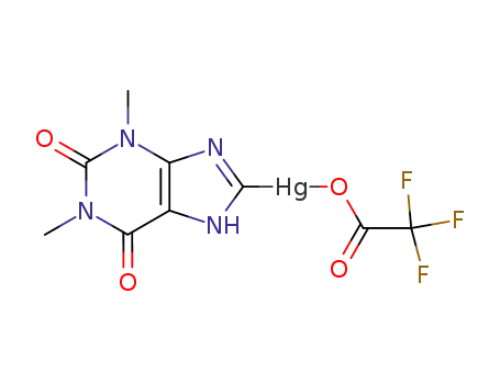 Molecular Structure of 86468-95-3 (8-trifluoroacetoxymercuritheophylline)
