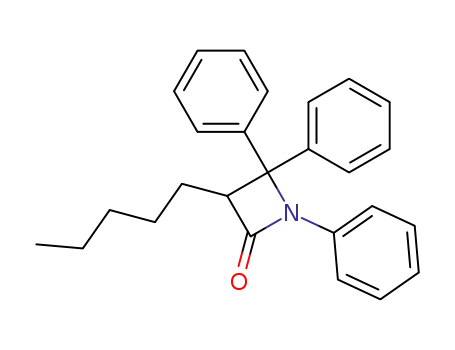 3-pentyl-1,4,4-triphenyl-azetidin-2-one