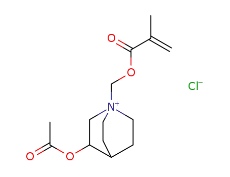 1-Azoniabicyclo[2.2.2]octane,
3-(acetyloxy)-1-[[(2-methyl-1-oxo-2-propenyl)oxy]methyl]-, chloride