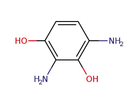 Molecular Structure of 13066-96-1 (2,4-Diamino-1,3-benzenediol)