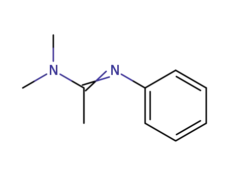 Molecular Structure of 4023-12-5 (Ethanimidamide, N,N-dimethyl-N'-phenyl-)