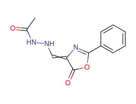 4-acetylhydrazinomethylene-2-phenyloxazol-5(4H)-one