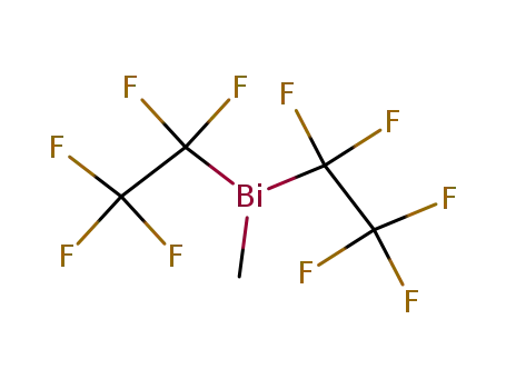 Molecular Structure of 1960-24-3 (Methyl-bis-pentafluorethyl-wismut)