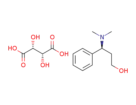 (+)-3-N,N-dimethylamino-3-phenylpropanol L-tartaric acid salt