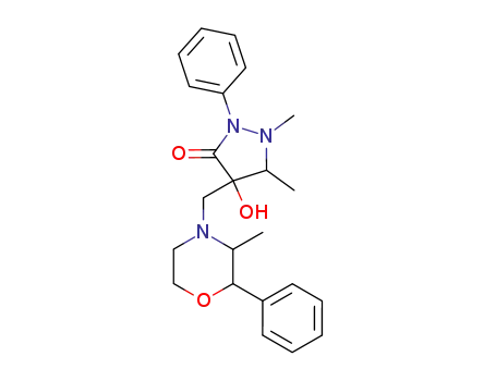 1-phenyl-2,3-dimethyl-4-hydroxy-4-(2'-methyl-3'-phenylmorpholinomethyl)pyrazolidine-5-on