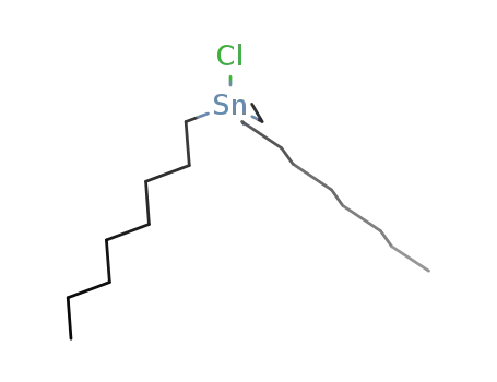 Molecular Structure of 75006-32-5 ((C<sub>8</sub>H<sub>17</sub>)2CH<sub>3</sub>CH<sub>2</sub>SnCl)