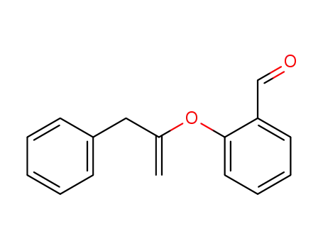 Molecular Structure of 117747-35-0 (2-((3-phenylprop-1-en-2-yl)oxy)benzaldehyde)
