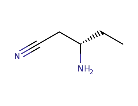 Molecular Structure of 639804-64-1 ((S)-3-AMINOPENTANENITRILE)