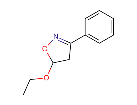 Molecular Structure of 86260-84-6 (Isoxazole, 5-ethoxy-4,5-dihydro-3-phenyl-)