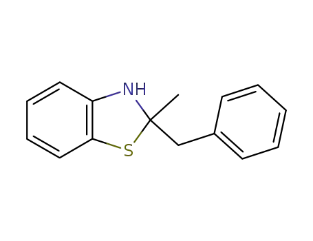 Molecular Structure of 23219-45-6 (Benzothiazole, 2,3-dihydro-2-methyl-2-(phenylmethyl)-)