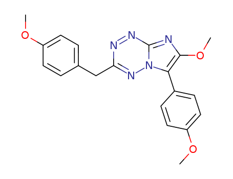 Imidazo(1,2-b)-1,2,4,5-tetrazine, 7-methoxy-6-(4-methoxyphenyl)-3-((4-methoxyphenyl)methyl)- cas  82481-34-3