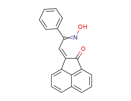 Molecular Structure of 103457-80-3 (1(2H)-Acenaphthylenone, 2-[2-(hydroxyimino)-2-phenylethylidene]-)