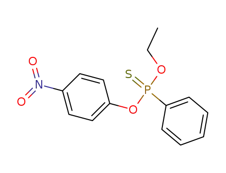 Molecular Structure of 2104-64-5 (O-Ethyl O-(4-nitrophenyl) phenylphosphonothioate)