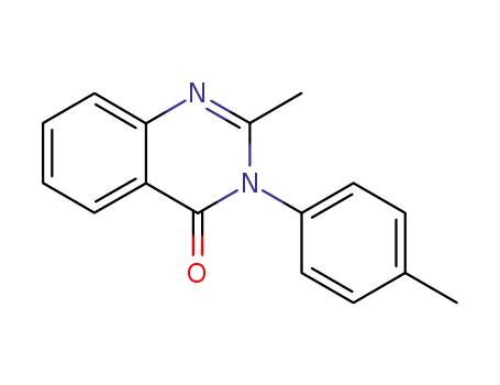 Molecular Structure of 22316-59-2 (2-methyl-3-(4-methylphenyl)quinazolin-4(3H)-one)
