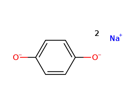 Molecular Structure of 17200-59-8 (1,4-Benzenediol, sodium salt)