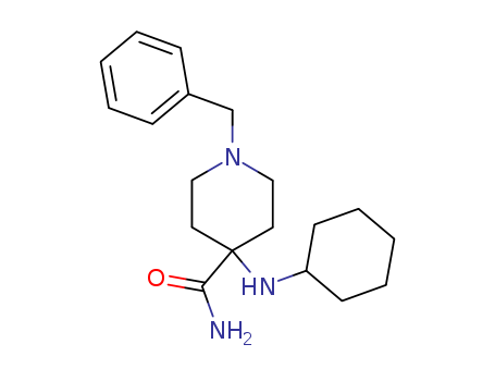 1-benzyl-4-(cyclohexylamino)piperidine-4-carboxamide