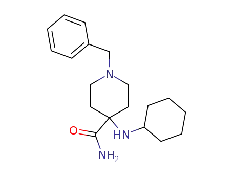 1-ベンジル-4-(シクロヘキシルアミノ)ピペリジン-4-カルボキサミド