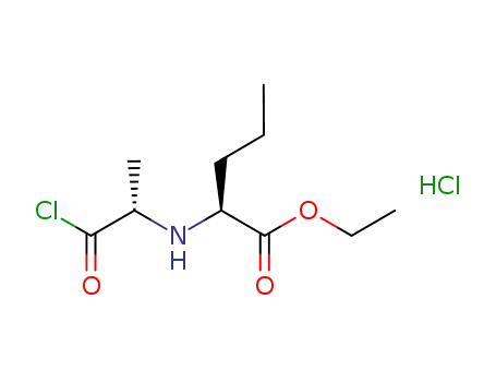 Molecular Structure of 869877-95-2 (N-[1(S)-ethoxycarbonyl-1-butyl]-(S)-alanyl chloride hydrochloride)